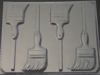 3533 Paint Brush Chocolate or Hard Candy Lollipop Mold